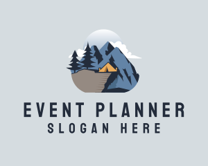 Camping - Everest Camp Tent logo design