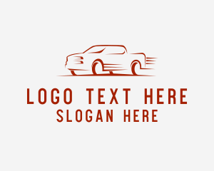 Car Dealer - Fast Pickup Truck logo design
