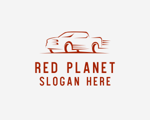 Fast Pickup Truck  logo design