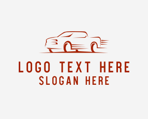 Fast Pickup Truck  Logo