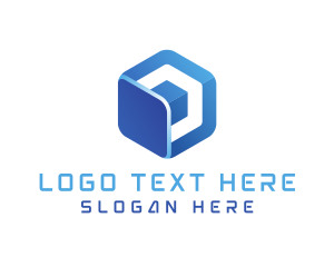 Cube - Geometric Cube Technology logo design