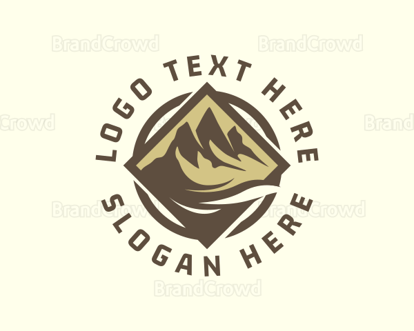 Outdoor Mountain Trekking Logo