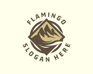 Outdoor Mountain Trekking Logo