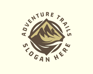 Outdoor Mountain Trekking logo design