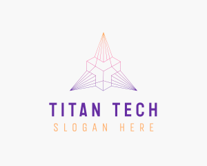 Tech Pyramid Developer logo design