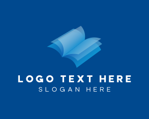 Layered - Open Book Business logo design