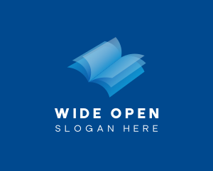 Open - Open Book Business logo design