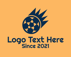 Team - Blue Soccer Meteor logo design