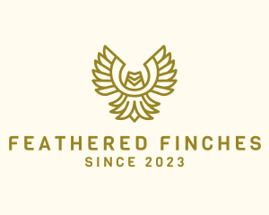 Eagle Feather Wings logo design