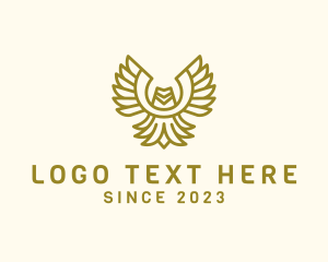 Minimalist - Eagle Feather Wings logo design