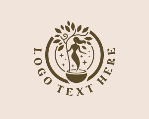 Ecology - Eco Tree Woman logo design