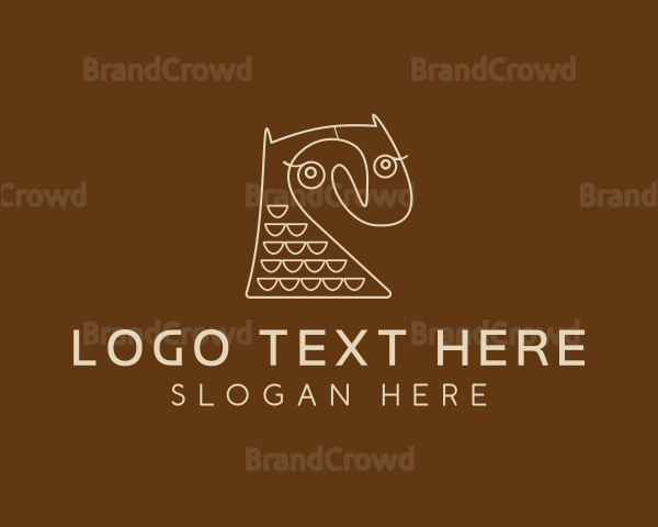 Zoo Owl Art Logo