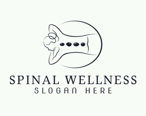 Spinal - Hot Stone Massage logo design