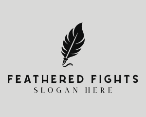 Feather Quill Author logo design