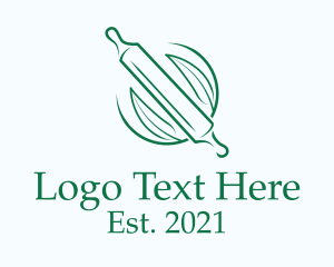 Herb - Baking Rolling Pin logo design