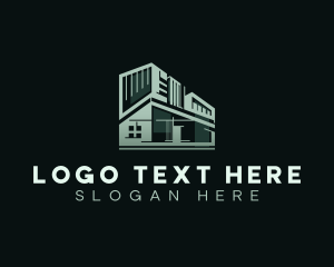 Office Space - Real Estate Construction logo design