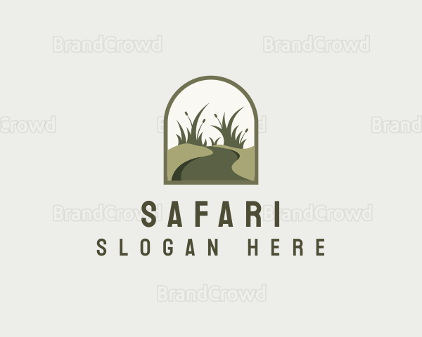 Grass Landscaping Lawn Logo