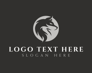 Dog Wolf Canine logo design