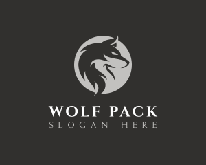 Dog Wolf Canine logo design