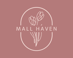 Minimalist Flower Company logo design