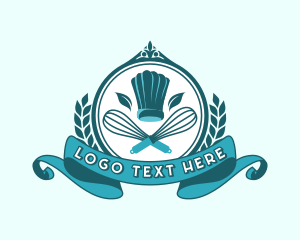 Emblem - Baker Whisk Toque logo design