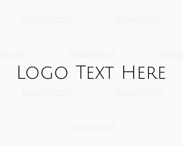 Simple Minimalist Wordmark Logo | BrandCrowd Logo Maker Logo