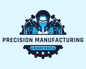 Manufacturing - Fabrication Welding Cog logo design