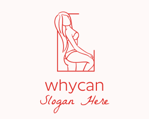 Seductive Sexy Woman Logo