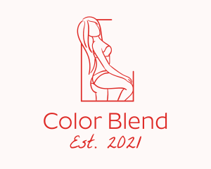 Seductive Sexy Woman logo design