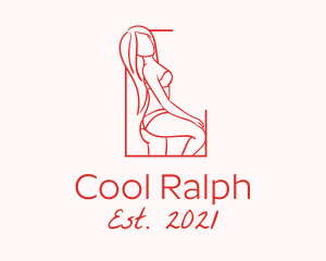 Seductive Sexy Woman logo design