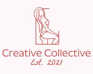 Seductive Sexy Woman logo design