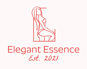 Woman - Seductive Sexy Woman logo design