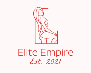 Seductive Sexy Woman logo design