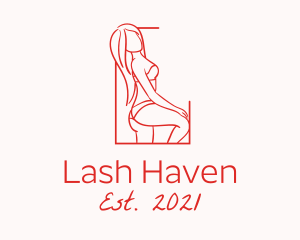 Seductive Sexy Woman logo design