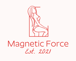 Seductive Sexy Woman logo design