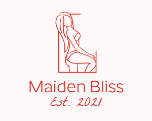 Maiden - Seductive Sexy Woman logo design