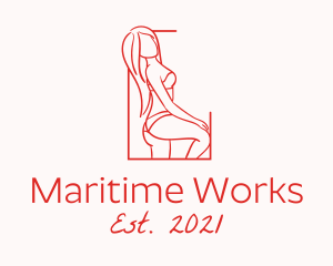 Seductive Sexy Woman logo design