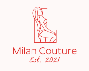 Seductive Sexy Woman logo design