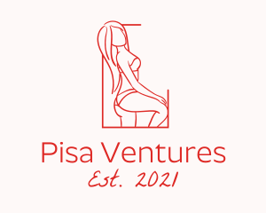 Seductive Sexy Woman logo design