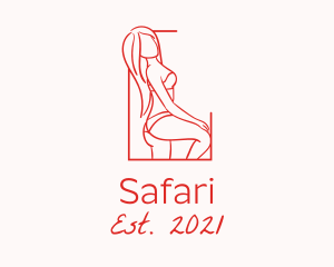 Adult - Seductive Sexy Woman logo design