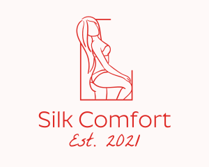 Seductive Sexy Woman logo design