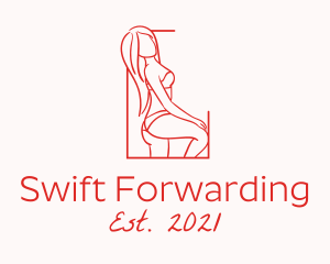 Seductive Sexy Woman logo design