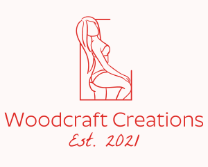 Seductive Sexy Woman logo design