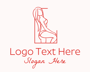 Seductive Sexy Woman Logo