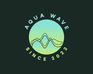 Abstract Audio Wave logo design