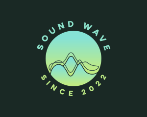 Abstract Audio Wave logo design