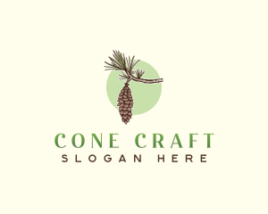 Maine Pine Cone Branch logo design