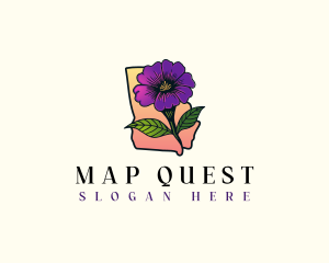 Georgia Blossom Flower logo design