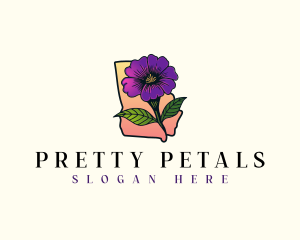 Georgia Blossom Flower logo design