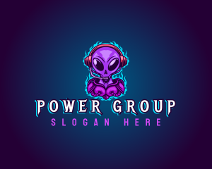 Gaming Cyber Alien Logo